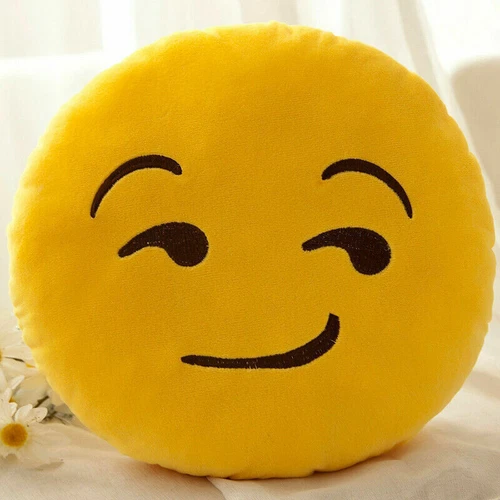 Kindergeschenk Emoji Soft Cushion Kissen Smiley Emoticon Plüschtier 33cm - Bild 11 von 42
