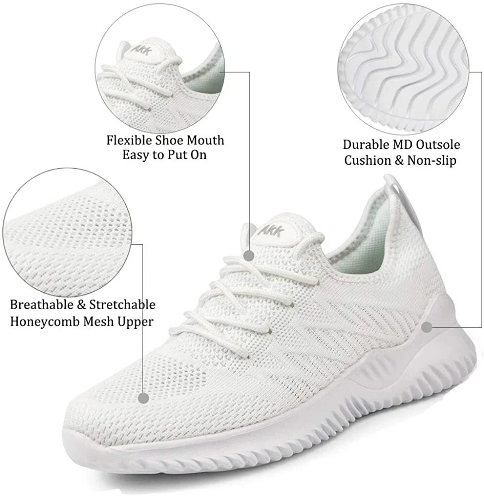 Akk Womens Walking Tennis Shoes Slip On Memory Foam Lightweight