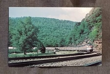 LMH Postcard AMTRAK Broadway Limited Passenger E8 E9 HORSESHOE Curve Altoona '77