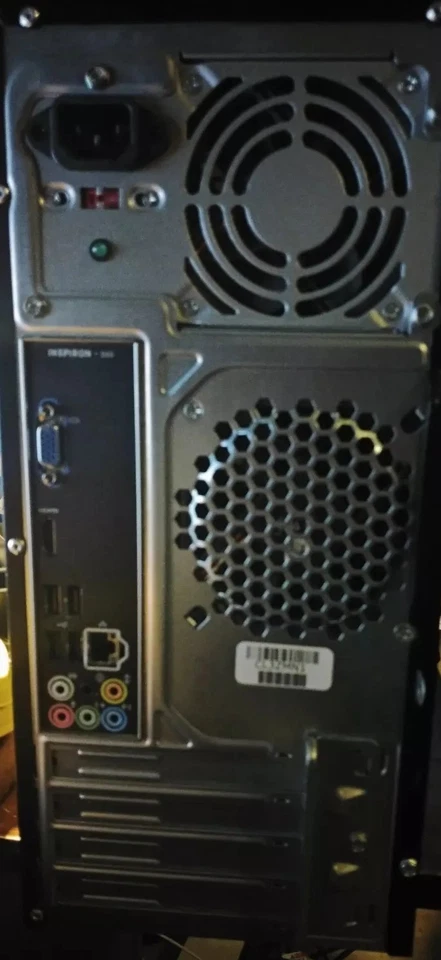 Dell Inspiron 560 Intel 3.0ghz Dual-Core desktop tower, windows 10 pro, 4GB RAM - Image 2 of 2