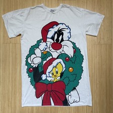 Vintage 1994 Looney Tunes Christmas T-Shirt Christmas Sylvester Tweety Pajama