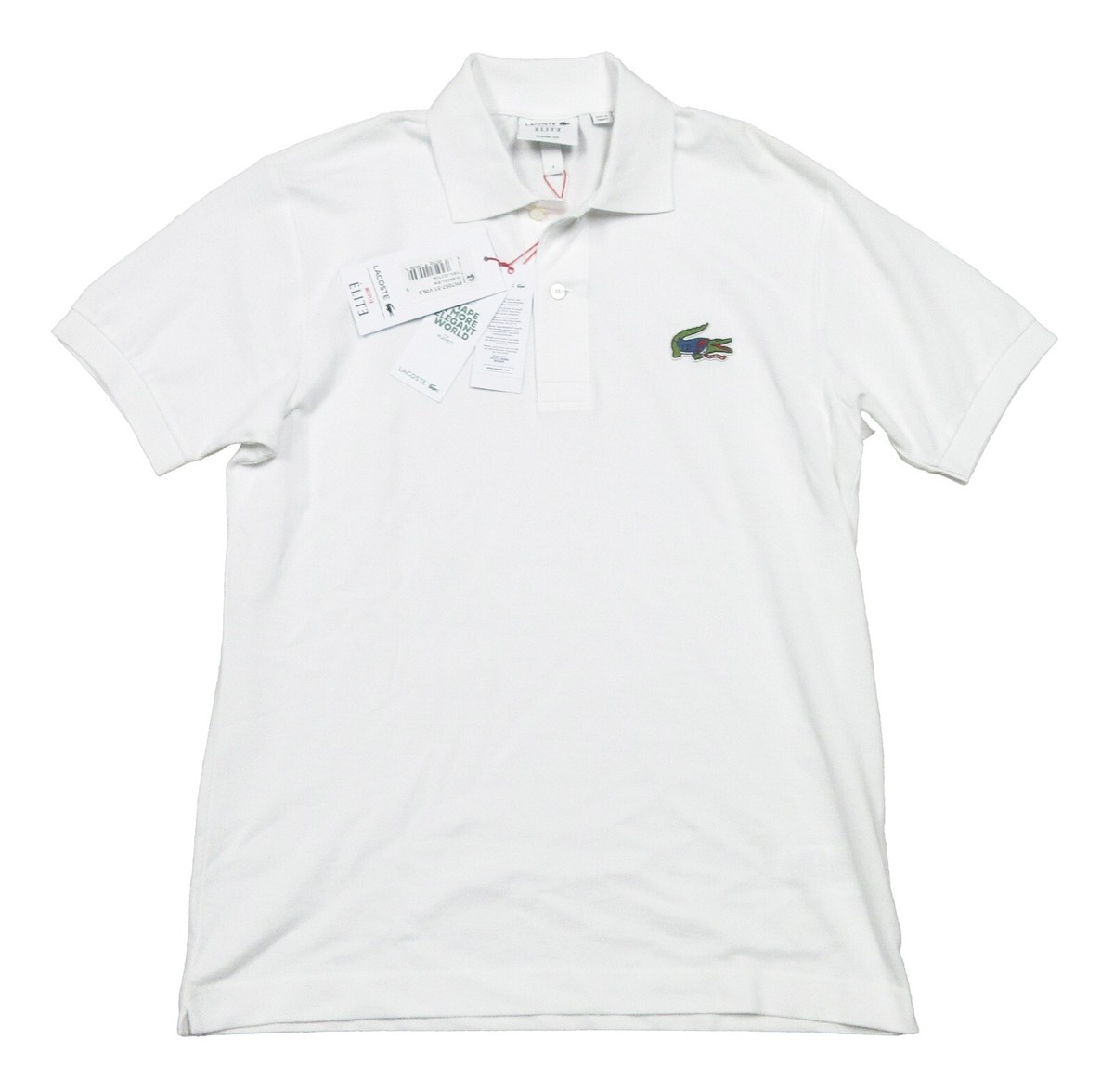 Lacoste x Netflix Men's White Organic Cotton Classic Fit Short