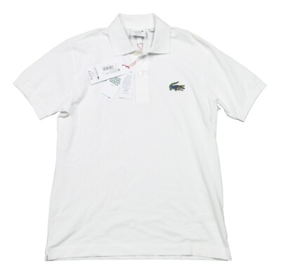 新品 LACOSTE x atmos 日本製 Polo White L LACOSTE atmos limited Polos WHITE（ラコステ アトモスリミテッド