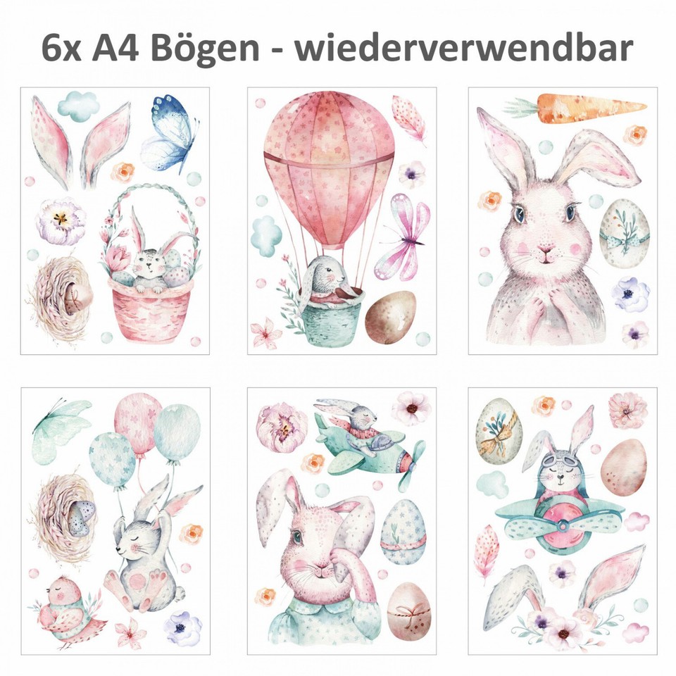 Fensterbilder-Set Drachen & Schloss – 7-teilig, Statisch Haftend & Wiederverwendbar Für Fenster & Fliesen