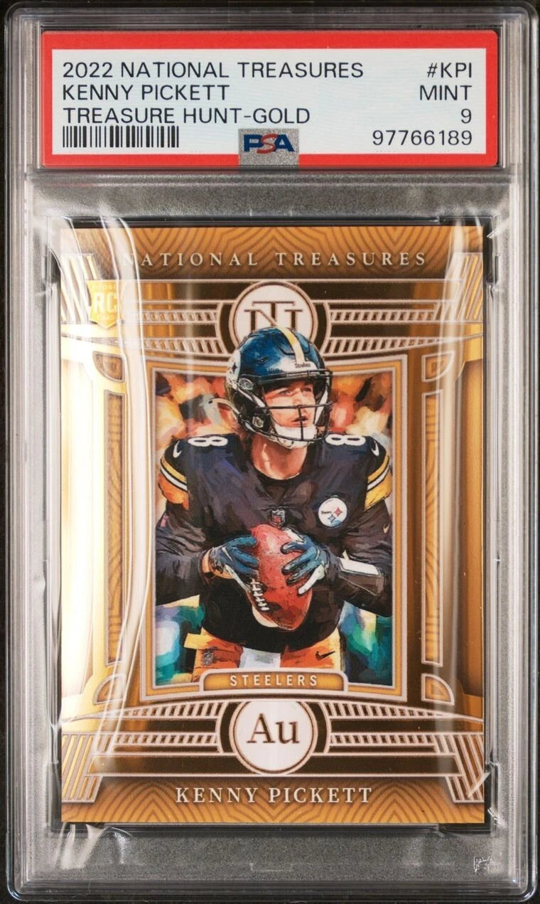 Kenny Pickett Panini National Treasures Treasure Hunt #KPI Gold
