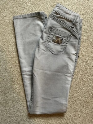 AMN Italy Fashion Distressed Jeans Womens Size 28 Nearly New Barely Worn Stone