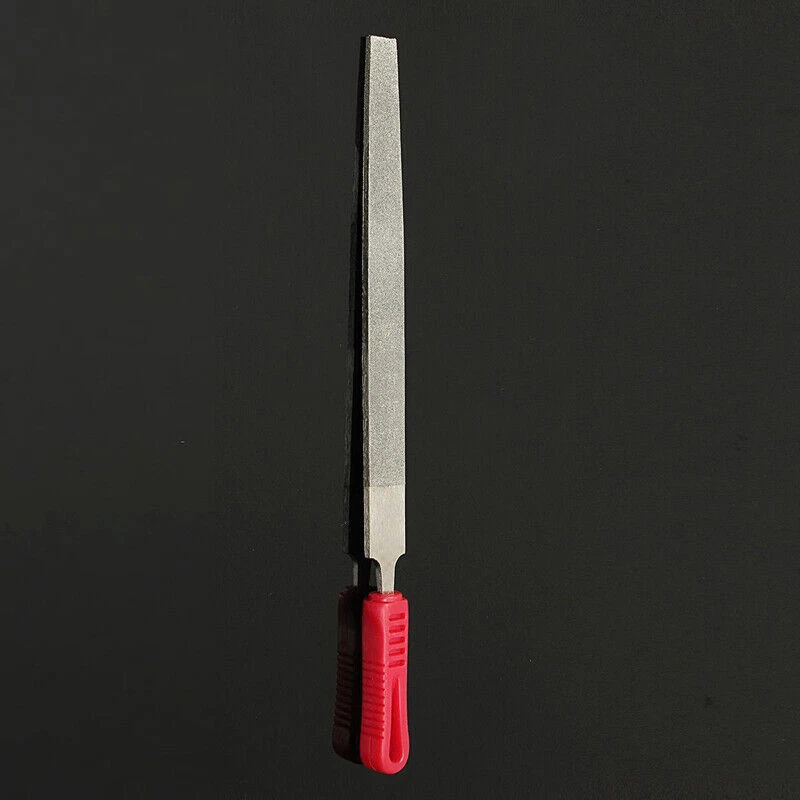 10'' 250mm 120 Grit Alloy Long Diamond Coated Flat File Filing Stone Thick 5mm - Image 4 of 4