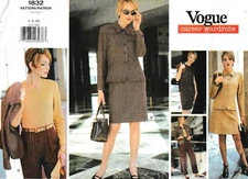 Vogue Pattern 1832 Misses Career Wardrobe, Size 6-8-10, FF