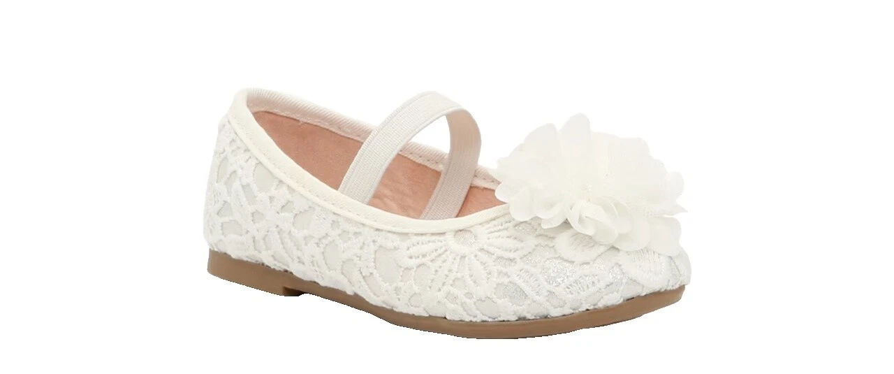 Vestido Blanco Zapato de bebé 6 EE. UU.