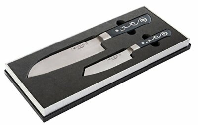 I.O. SHEN 2 Japanese Knife Gift Set: 6.25'' Santoku Knife, 4.5''  Paring Knife
