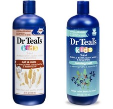 Dr Teal's Kids 3-in-1 Body Wash  Shampoo Ashwagandha, Oat  Milk 20 fl oz