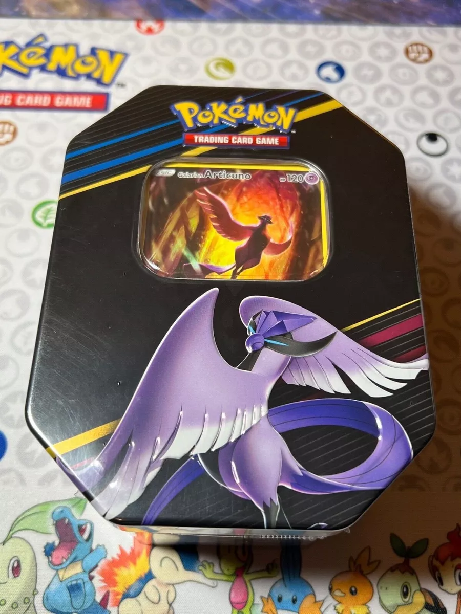  Pokemon TCG: Crown Zenith Tin – Galarian Articuno (1 Foil Card  & 5 Booster Packs) : Toys & Games