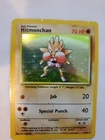 Hitmonchan Base set Holo Pokemon Card  Jungle Fossil WOTC