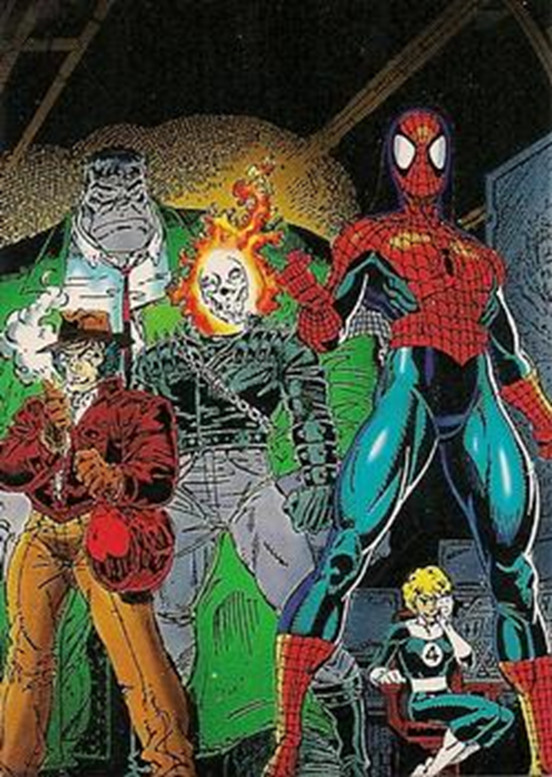 [1992] NEW FANTASTIC FOUR - Marvel  SPIDER-MAN Anniversary NEAR MINT Card #83