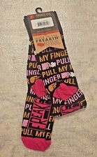 FREAKER FEET   FF-A29  PULL MY FINGER   Socks size 4-13 Mens  6-14 Womens   NEW