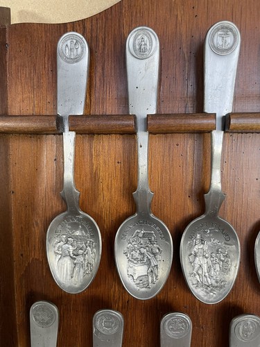 FRANKLIN MINT PEWTER SPOON COLLECTION “THE AMERICAN COLONIES” (1975) - Picture 2 of 12