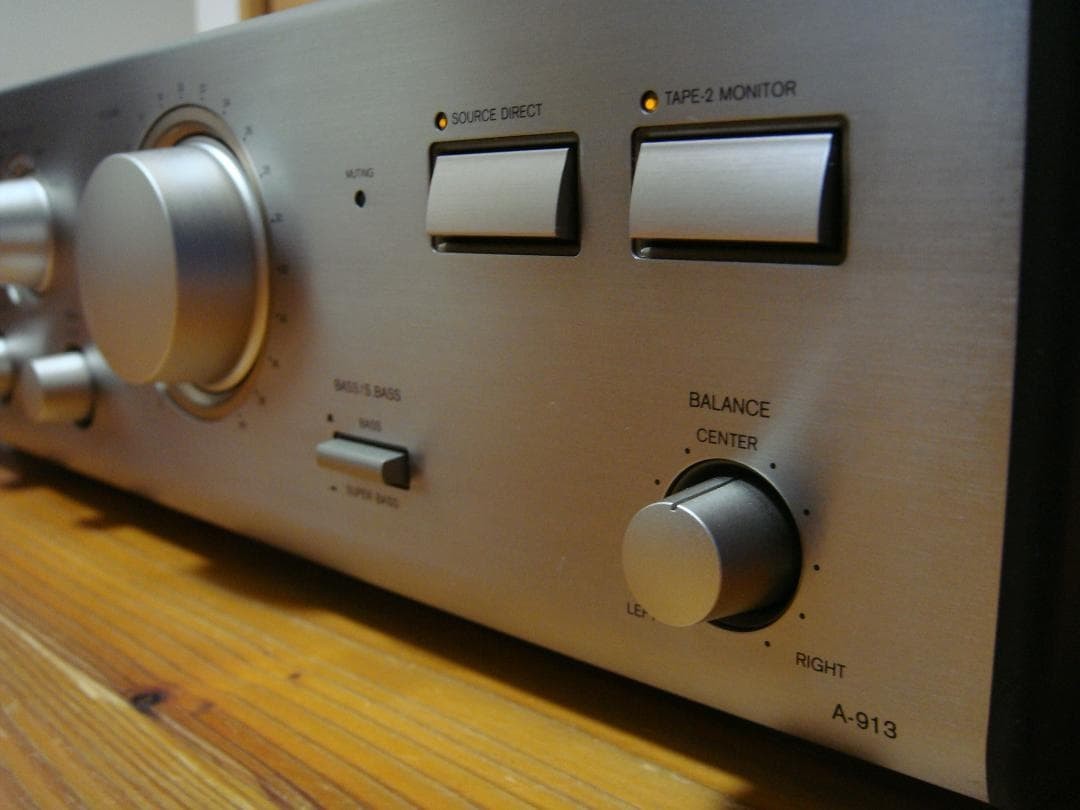 アンプ Onkyo A-913 ONKYO A-913 INTEGRATED STEREO AMPLIFIER 60W+60W 8Ω AC100V 50/60Hz