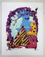 Mark Bode Pyramid Cheech Wizard Vaughn Bode Signed Print AP Artist Proof /4 RARE