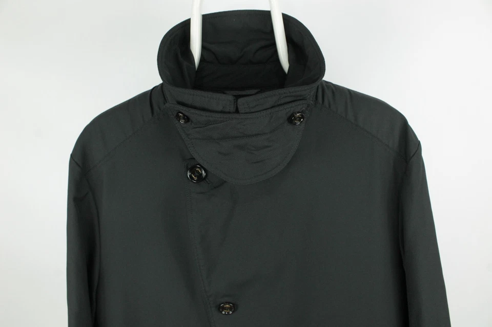 Allegri Padded Raincoat Black Italian Gipitex Fabric Jacket Men's US L / EU 52 - Image 2 of 4