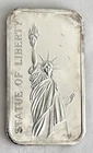 1 oz Fine .999 Silver Bar Statue of Liberty Madison Mint 1978 *COM177