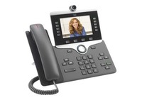 Cisco 8845 - IP-Telefon - Schwarz - Kabelgebundenes Mobilteil - Polycarbonat