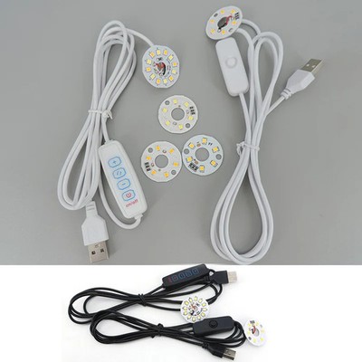 5V 3W USB LED chip single Dimmable warm white Night Light tablet cable Desk Book