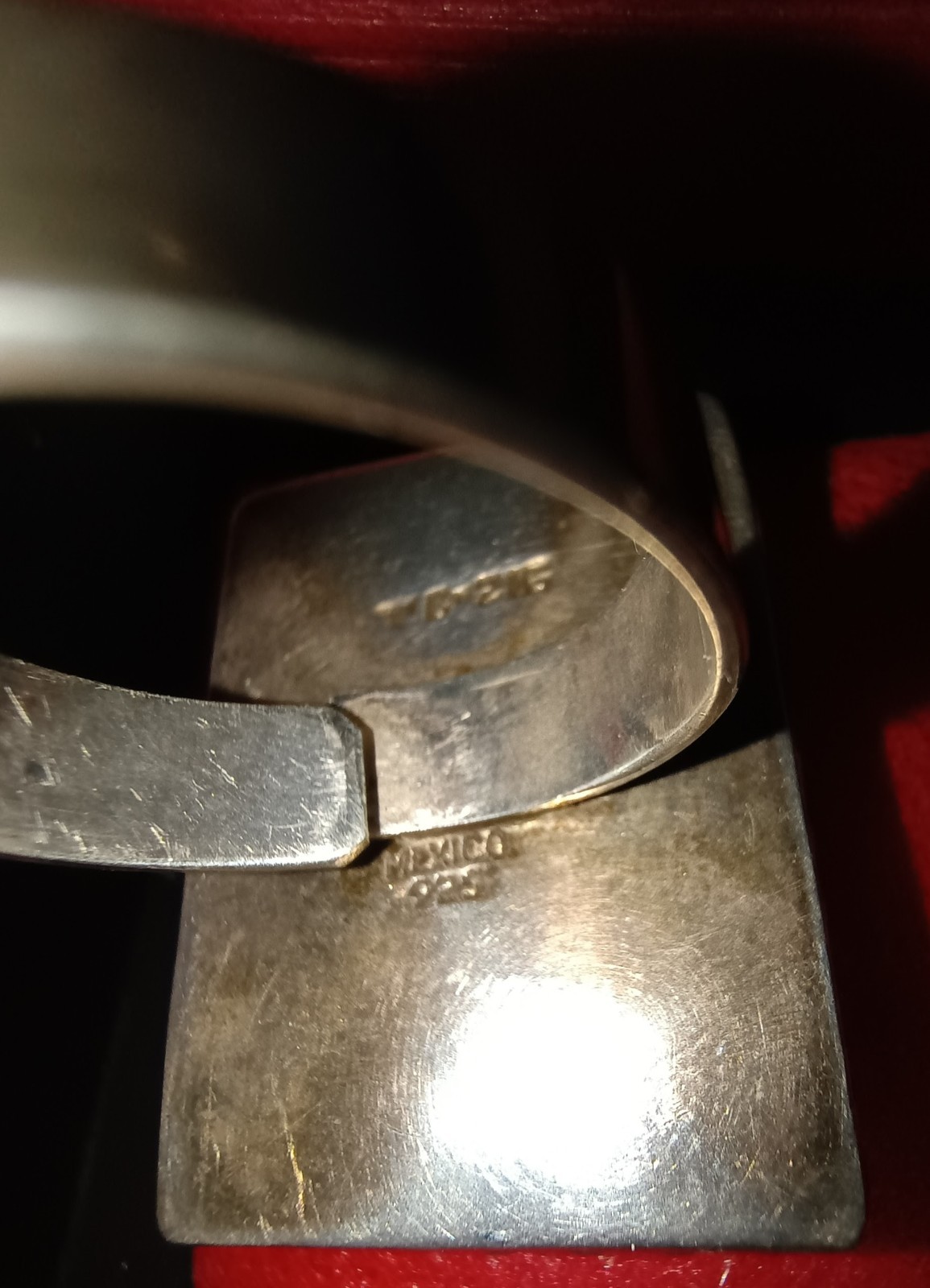 Large adjustable Texaco Sterling Silver Ring  Tur… - image 8