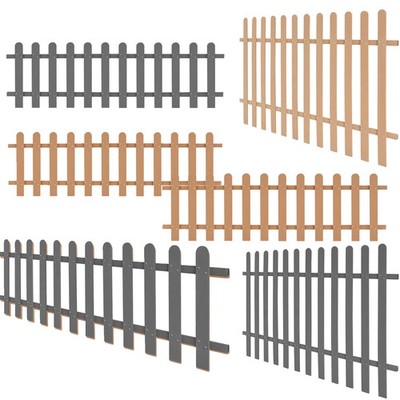 Lattenzaun Gartenzaun Friesenzaun Zierzaun Staketenzaun Zaunlatte WPC #S