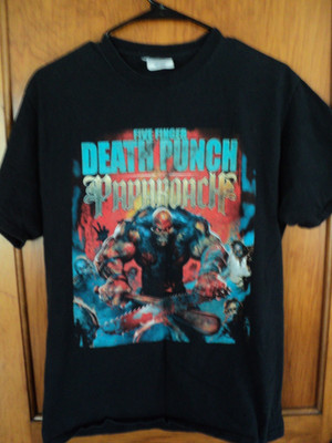 2015 Five Finger Death Punch Tour Shirt-Good Condition-size Medium