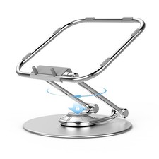 Fixable Adjustable Laptop Stand with 360 Rotating Base, Ergonomic Laptop Stan...
