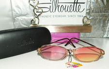 VTG SILHOUETTE SPX 1899 20 6103 AUSTRIA POLARIZED SUNGLASSES W/CASE BOX 25 TF RB