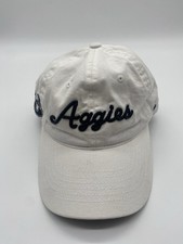 Utah State Aggies Zephyr Script Hat White Blue NCAA