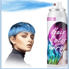 Blue Hair Spray Hair Dye Spray Temporary Color Spray On 1 Day Washable Wash Out