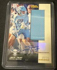 Pll Lacrosse Flagship 2025 Jeff Teat Rare Jersey Patch Auto 19/25