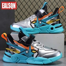 Kids Shoes Boys Sneakers PU Leather Children Sneakers 2024 New Fashion Casual Sp