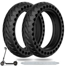 2pcs 8 1/2 x2 Solid Tires,50/75-6.1 Scooter Tire, Replacement Wheel Rubber Ty...
