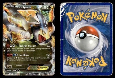 White Kyurem EX BW63 Promo Holo Black And White Promo Pokemon Card DMG
