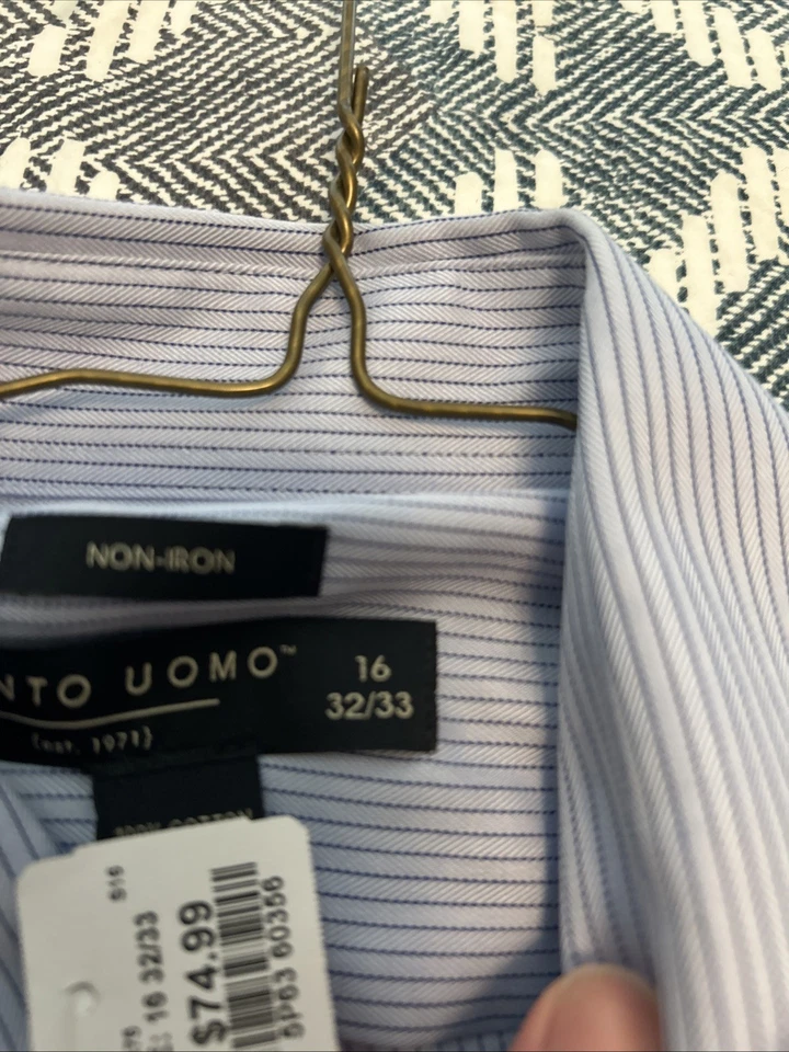 Pronto Uomo Men's French Cuff Shirt 16/32/33 - Image 3 of 3