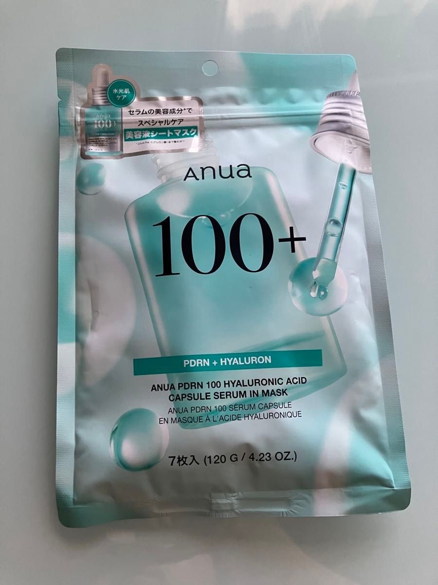 Anua PDRN 100 Hyaluronic Acid Capsule Serum Mask 7 Sheets Japan