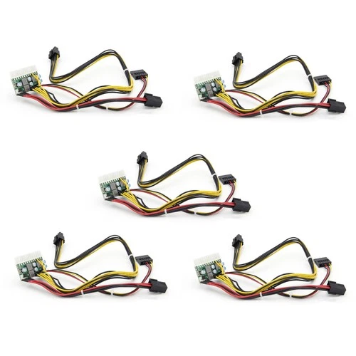 5X Ingresso PCI-E 6PIN DC 12V 300W DC-ATX-300W 24Pin  ATX  PSU Modulo di Al5037