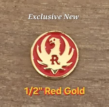 Ruger Medallions Standard 1/2" Silver Black, Silver Red, Black Gold, or Red Gold