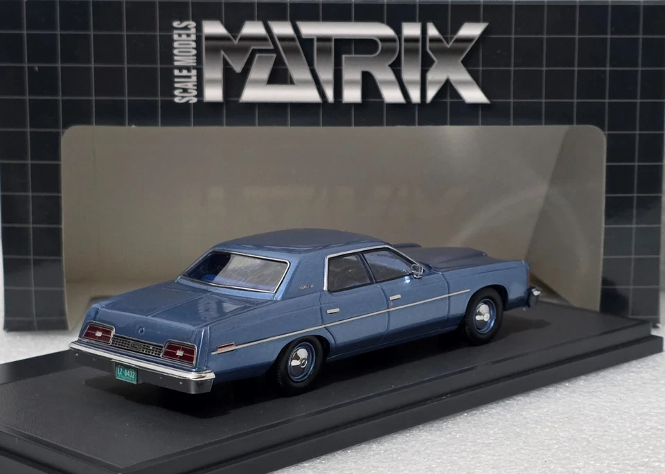 Ford USA Custom Galaxie 500 1974 Light Blue 1:43 Matrix MX20603-242 SUPER RARE!! - Image 2 of 4