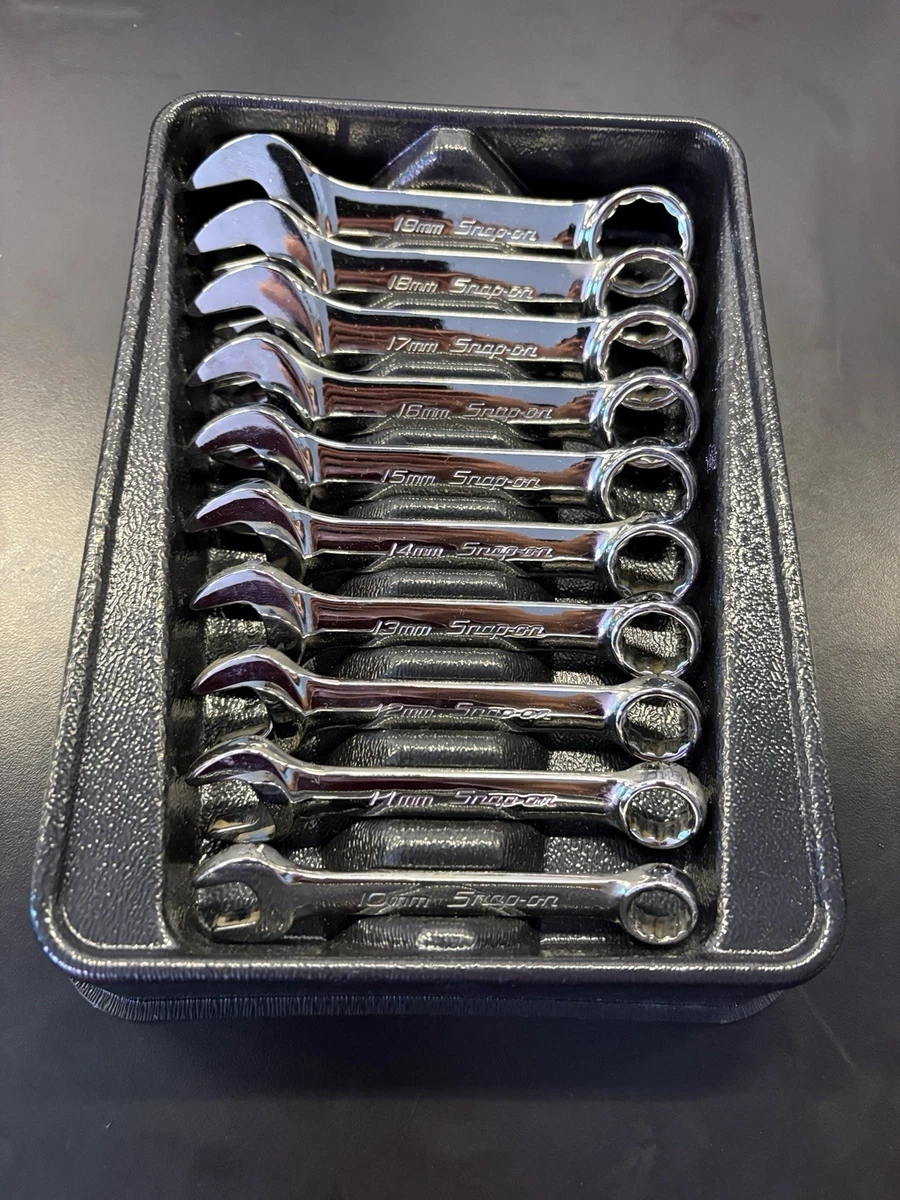 Snap-on Tools 10pc Metric Midget Combination Wrench Set OXIM710B