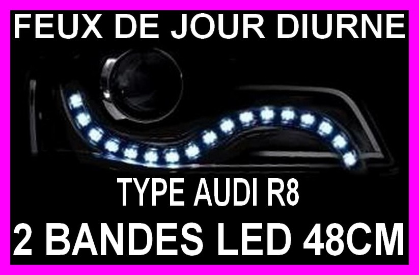 Bande LED feux de jour auto pour personnaliser vos phares avant les sorties nocturnes