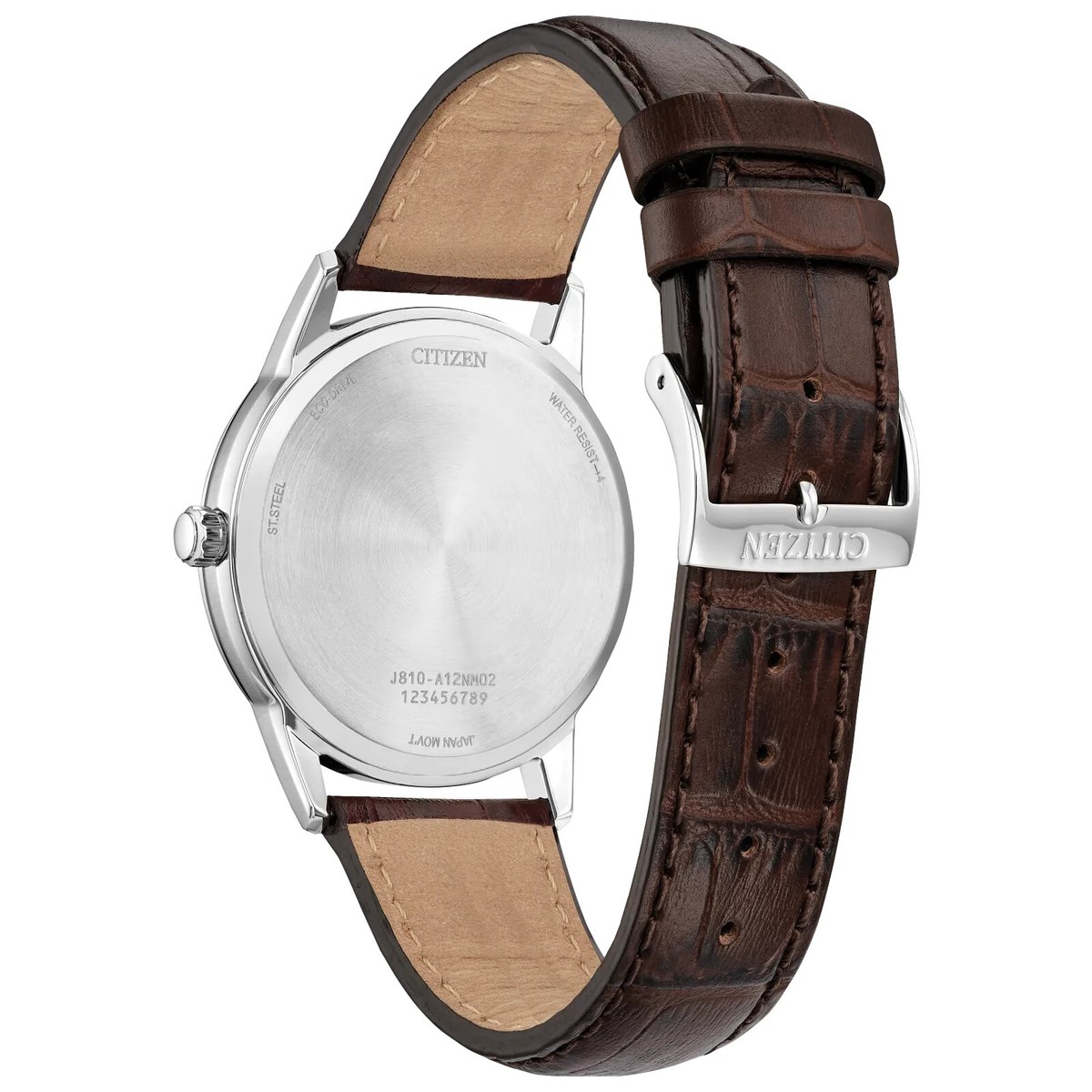 アバン先生　wcs2019 Citizen Men's Classic Date Indicator Eco-Drive Brown Watch 40MM