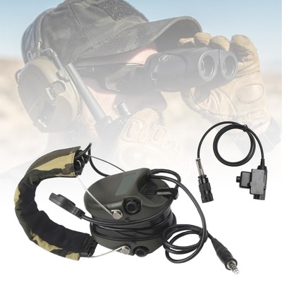 H60 Sound Pickup Noise Reduction Headset 6-Pin U94 PTT For AN/PRC148 PRC152 U329