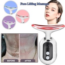 LED Face Massager Electric Facial Beauty Neck Face Lifting Anti Aging Care Women