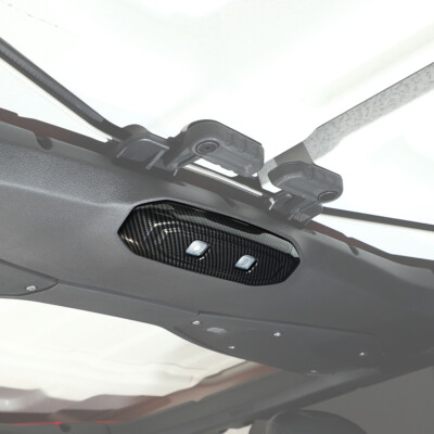 Red Overhead Reading Light Cover Trim For Jeep Wrangler JL/JT 2024 – SHINEKA, Easy Install, Scratch-Resistant