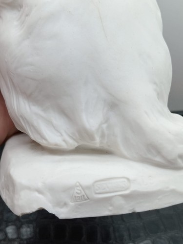 Antigua galleta de gato de porcelana de Sèvres de Louis Riché año 1911 - Imagen 18 de 21
