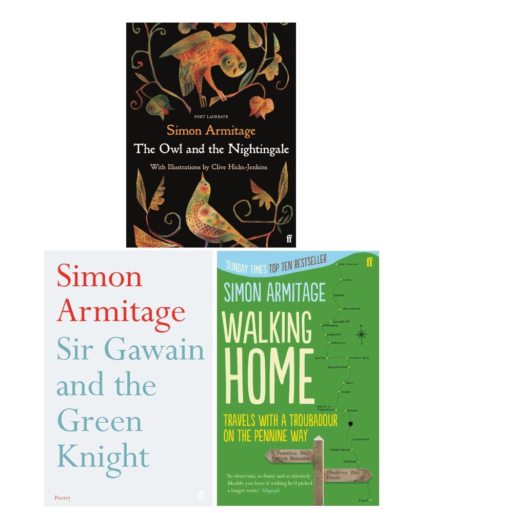Simon Armitage Collection 3 Books Set Owl and the Nightingale, Walking Home